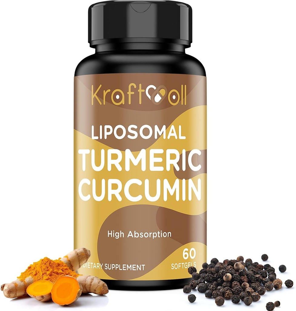 Liposomal Turmeric Curcumin Συμπλήρωμα 60 Softgels για ενήλικες