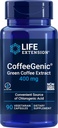 Life Extension CoffeeGenic® Green Coffee Extract, 400 mg, standardized for 50% chlorogenic Acid, After-Meal Metabolism Support, Gluten Free, Non-GMO, Vegetarian, 90 Capsules