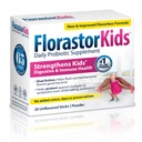 Florastor Kids Daily Probiotic Supplement, Άγευστη σκόνη αναμειγνύεται με τρόφιμα ή ποτά, Χρήση με αντιβιοτικά, Saccharomyces Boulardii CNCM I-745 (20 φακελάκια), Συσκευασία των 2