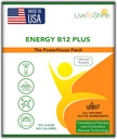 Live To Shine B12 Energy Plus Topical Patch - Ενέργεια και υποστήριξη εστίασης για γυναίκες και άνδρες - 30-Day Supply - USA Made