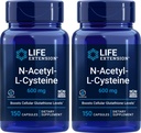 Επέκταση ζωής N- Acetyl- L- Cysteine (NAC) 600mg, 150 κάψουλες (πακέτο του 2)