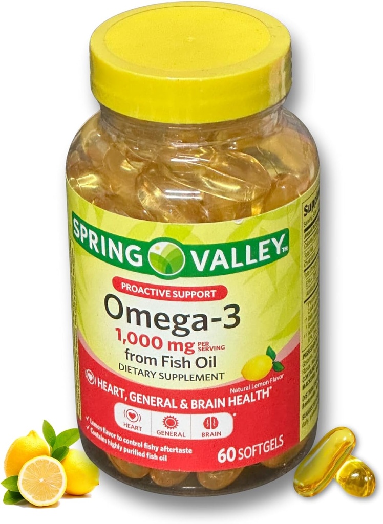 Ωμέγα 3 1000mg - ιχθυέλαιο 60 softgels (πακέτο των 1)