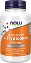 NOW Συμπληρώματα τροφίμων, L- Tryptophan 1, 000 mg, Διπλή Δύναμη, Ενθαρρύνει Θετική διάθεση *, Υποστηρίζει Χαλάρωση *, 60 δισκία
