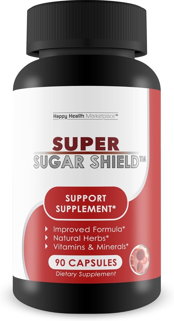 Super Sugar Support - Το καλύτερο συμπλήρωμα υποστήριξης για τη γλυκόζη βερβερίνης - Sugar Health & Immune Health - Βιταμίνη, Ορυκτή, Φυτική Φόρμουλα για το Advanced Sugar Support Supplement