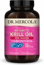 Dr. Mercola Krill Oil for Women - 2 mg Astaxanthin - MSC Certified Sustainable - Supports Brain, Skin & Immune Systems - with Omega-3s - Non-GMO, Gluten-Free & Soy-Free - 270 Capsules (30 Servings)