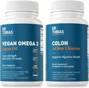 Dr. Tobias Vegan Omega 3 Algae Oil and Colon 14 Ημέρα καθαρισμού για βελτιωμένη πέψη, κόκκαλο & ανοσοποιητική υποστήριξη, και γενική υγεία