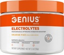 Genius Electrolytes Powder Drink Mix, Orange Fizz, 30 Σερβιέτες - Natural Hydration Booster & Endurance Supplement με Κάλιο, Μαγνήσιο & Ψευδάργυρο - Χωρίς ζάχαρη & Χωρίς τεχνητά γλυκαντικά ή βαφές
