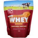 Pure Choice Φυστικοβούτυρο Whey Isolate Protein Powder, 28g Πρωτεΐνη & Χαμηλό Λίπος, Καλύτερο κρύο Φιλτραρισμένο & Μη μετουσιωμένο Whey, Χωρίς πληρωτικά ή τεχνητά γλυκαντικά (Βούτυρο Peanut, 12 oz)