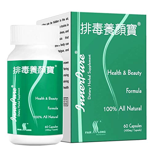 FAR LONG InnerPure ® με 6 HERBSSupport Healthy Bowel Movies και Enhance Digestive Wellness. Προώθηση της κανονικότητας, Nurture Gut Υγεία, και Επίτευξη Digestive Ισορροπία 排毒养颜胶囊,60 Κάψουλες