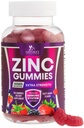 Zinc Gummies - 50mg Zinc Per Serving Immune Skin & Bone Support Health Gummy - Premium Antioxidant Chewable, High Absorption Vegan, Best Supplements Vitamin for Adults, Tasty Berry Flavor, 120 Gummies