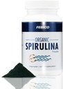Premium Organic Spirulina Powder- Vegan, Enriched Vitamin B12 Complex, Phycocyanin, Energy Boost, Non-GMO, Gluten Free & Non-Irradiated, USDA, Naturland, Halal Certified-100g