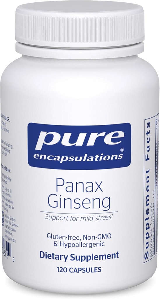 Pure Encapsulations Panax Ginseng | Hypoallergenic Supplement Helps The Body Adapt to Occasional Physical Stress* | 120 Capsules