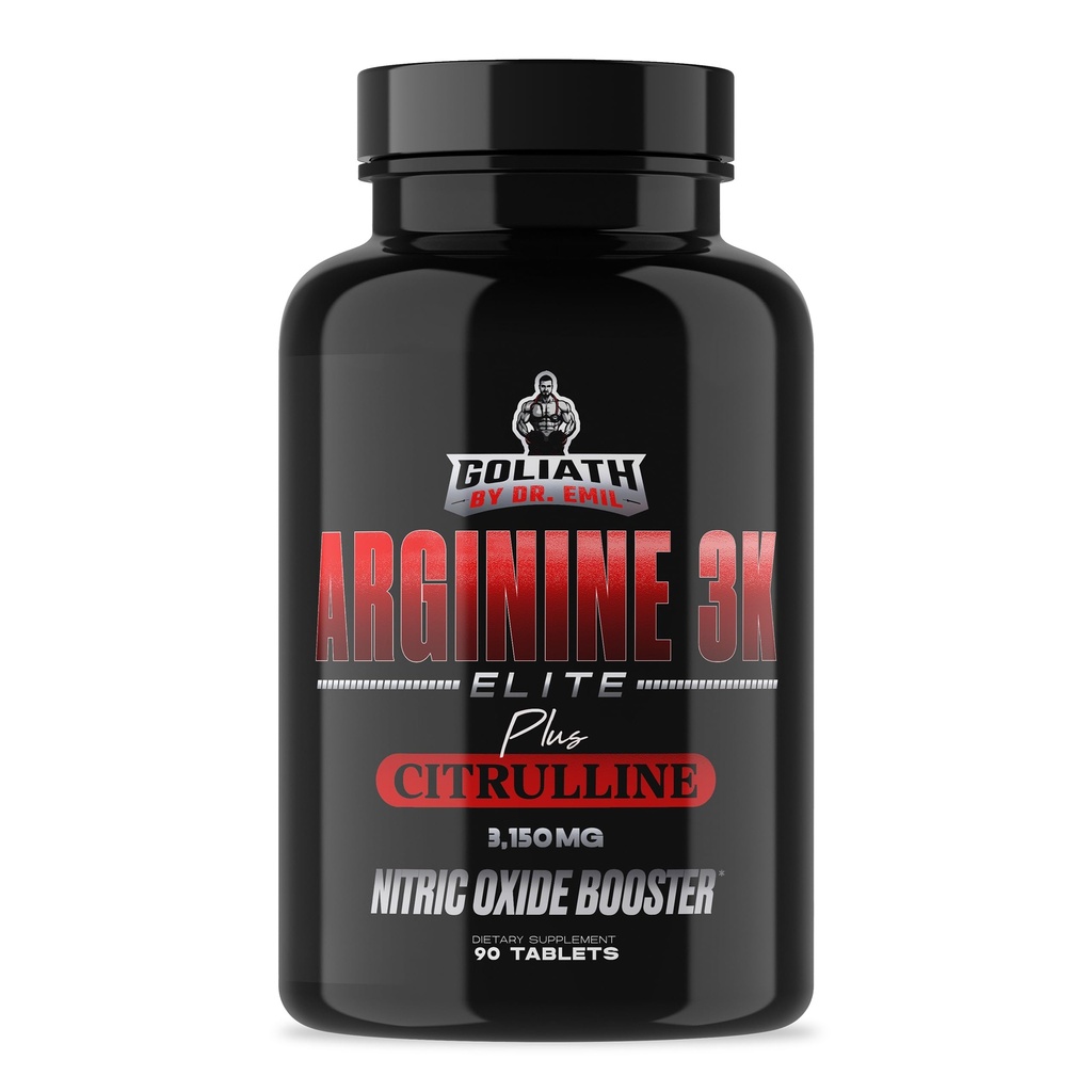 Dr. Emil - Elite L Arginine (3150mg) + L- Citrulline Υψηλότερη Δόση - Συμπλήρωμα Νιτρικού Οξειδίου για Αγγειότητα, Αντοχή και Καρδιά Υγεία (AAKG και HCL) - 90 δισκία