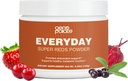 GenoPalate Everyday Super Reds, Αντιοξειδωτικό Superfood Blend με Beet Root, Cranberry, Hibiscus, Acai & Probiotics, Ενεργοποιώντας Πολυφαινόλες για την καρδιά, τον εγκέφαλο & Digestive Υγεία, Vegan, 30 Υπηρεσίες