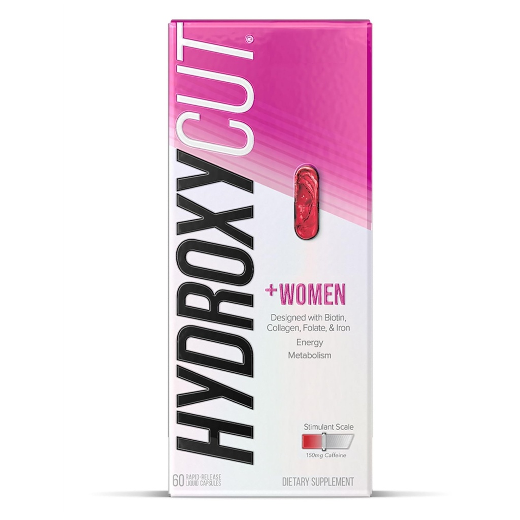 Hydroxycut + Γυναίκες - 60 Υγρές κάψουλες ταχείας αποδέσμευσης - Περιλαμβάνει βιοτίνη, κολλαγόνο, φολικό & σίδηρο