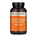 Δρ. Mercola Liposomal Vitamin C - Εγκέφαλος, καρδιά, μάτι & ανοσοποιητική υποστήριξη - Παρέχει 1.000 mg βιοδιαθέσιμη βιταμίνη C - μη ΓΤΟ, χωρίς γλουτένη & χωρίς σόγια - 180 κάψουλες (90 Σερβιέτες)
