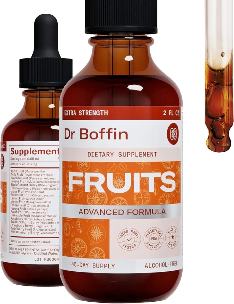 Fruits Liquid Extract 2 FL OZ - Extra Strenght | Advanced Formula - Natural Supplement Liquid Tincture