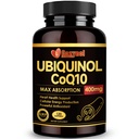 Ubiquinol CoQ10 400mg Softgels με βιταμίνη E & Omega-3, Max-Aborvice Coenzyme Q10, Ισχυρό Αντιοξειδωτικό, Υποστηρίζει την υγεία της καρδιάς και την ενέργεια-παραγωγή,120 κόμης, μη-GMO