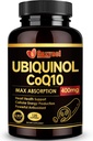 Ubiquinol CoQ10 400mg Softgels με βιταμίνη E & Omega-3, Max-Aborvice Coenzyme Q10, Ισχυρό Αντιοξειδωτικό, Υποστηρίζει την υγεία της καρδιάς και την ενέργεια-παραγωγή,120 κόμης, μη-GMO