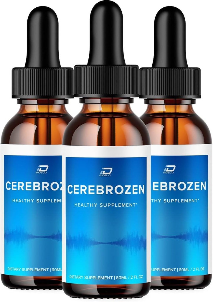 Εμβοές Cerebrozen - Cerebrozen 24, Cerebrozen Liquid Drops, Cerebrozen Reviews, Cerebrozen Drops for Ear Relief (3 Συσκευασία - 180 ML)
