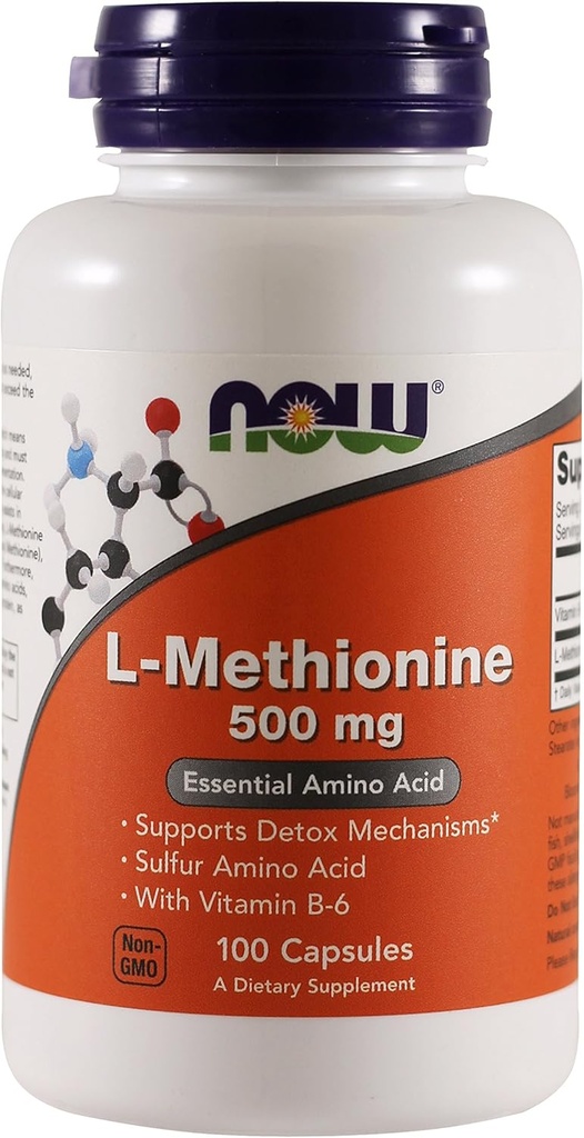 Τώρα τρόφιμα L-μεθειονίνη, 100 κάψουλες / 500mg (πακέτο του 2)