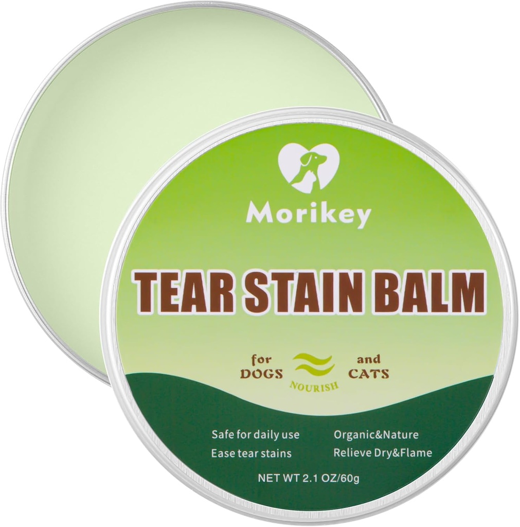 Pet Tear Stain Remove Balm,2.1oz 100% Organic & Natural Planted Balm Soother & Moisturizer Φροντίδα ματιών για σκύλους και γάτες, Relief Eye Area Dry, Tear Stain, Gentle and Non-Irritation