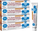 MED PRID Clotrimazole Αντιμυκητιασική Κρέμα 1 Τοις εκατό θεραπεύει το πόδι του αθλητή Jock Itch Ringworm Ανακουφίζει την φαγούρα θεραπεία φροντίδας του δέρματος για το μωρό 4 συσκευασίας