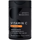 Sports Research High Potency Vitamin C Supplement - Κάψουλες Vegan Veggie για Αντιοξειδωτική Δραστηριότητα & Ανοσολογική Υποστήριξη - Μη ΓΤΟ Επαληθευμένο & Χωρίς Γλουτένη - Ασκορβικό Οξύ Βιταμίνη C 1000mg, 240 Count