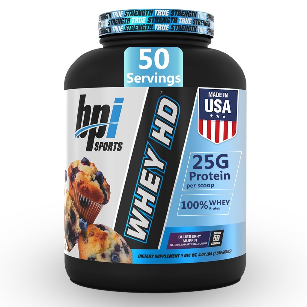 BPI Sports Whey HD Ultra Premium Protein Powder Isolate 