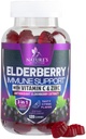 Ανοσοποιητική υποστήριξη Gummies with Elderberry Extract - Sambucus Elderberry Gummy with Zinc & Vitamin C, Φυσικό Vegan ανοσοποιητικό συμπλήρωμα υποστήριξης για ενήλικες & παιδιά, Gummy Elder berry Vitamins - 120 Gummies