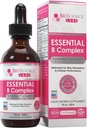 Essential B Complex - Καθημερινή Vegan Βιταμίνη B-Complex Υπογλώσσιες Υγρές σταγόνες w/methyl B12 (2oz / 60ml Μπουκάλι) - 60-Ημέρες προσφοράς