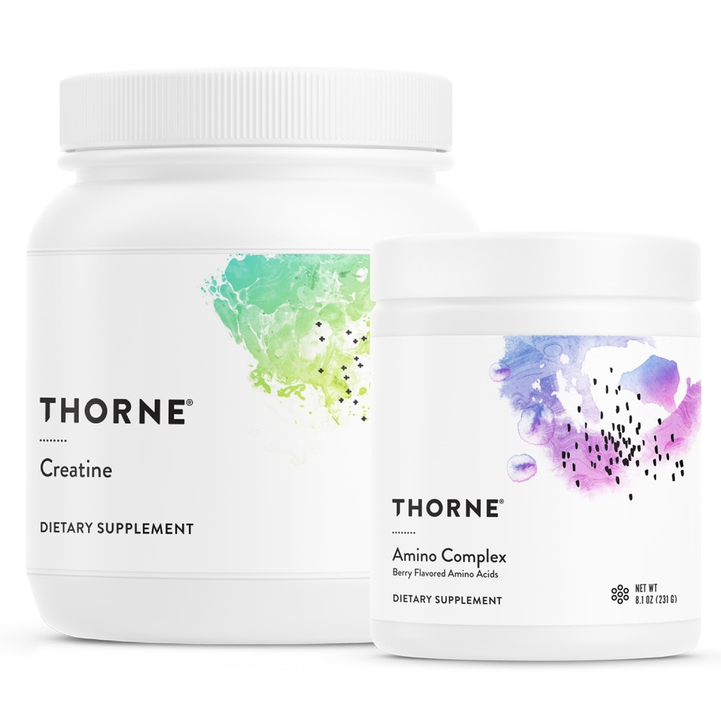 THORNE - Απόδοση Power Duo - Amino Complex + Creatine Combo για την ενέργεια, Lean μυών, και αντοχής - NSF Certified for Sport - 30 to 90 Services
