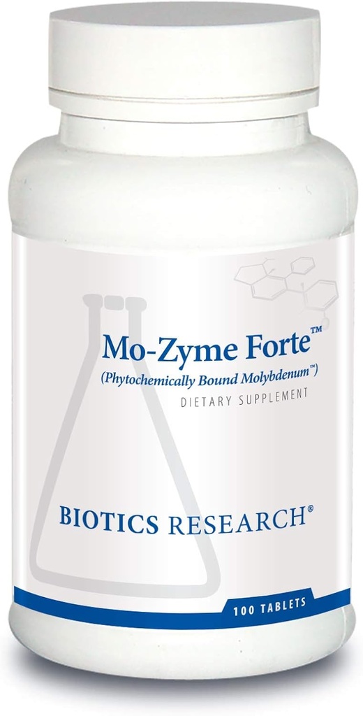Βιοτική Έρευνα MoZyme Forte Μολυβδαίνιο 150 mcg, Ηπατική Υποστήριξη, Αποτοξίνωση, Ουσιαστικό στοιχείο ανίχνευσης, Υγιής Μεταβολισμός, Αντιοξειδωτικό Υποστήριξη 100 δισκία