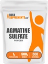 BulkSupplements.com Αγκματίνη Sulfate σκόνη - Συμπλήρωμα οξειδίου του αζώτου, Pre Workout σκόνη - Χωρίς γεύση & γλουτένη, 1g ανά υπηρεσία, 500g (1.1 lbs) (Συσκευασία των 1)