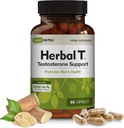 DailyNutra Herbal T Ανδρικό Συμπλήρωμα Φόρμουλας Υγείας για Αντοχή, Ζωτικότητα, & Υγιεινή Γήρανση - με KSM-66 Ashwagandha, Tongkat Ali, Tribulus, Eleuthero, & Horny Goat Weed (90 Κάψουλες)