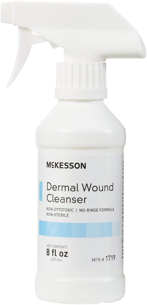 McKesson Dermal Wound Care Cleanser Spray, 8 oz [1 Κόμβος] Λύση Πρώτων Βοηθειών για μικροτραυματισμούς, περικοπές, εγκαύματα, ξύσματα, πληγές