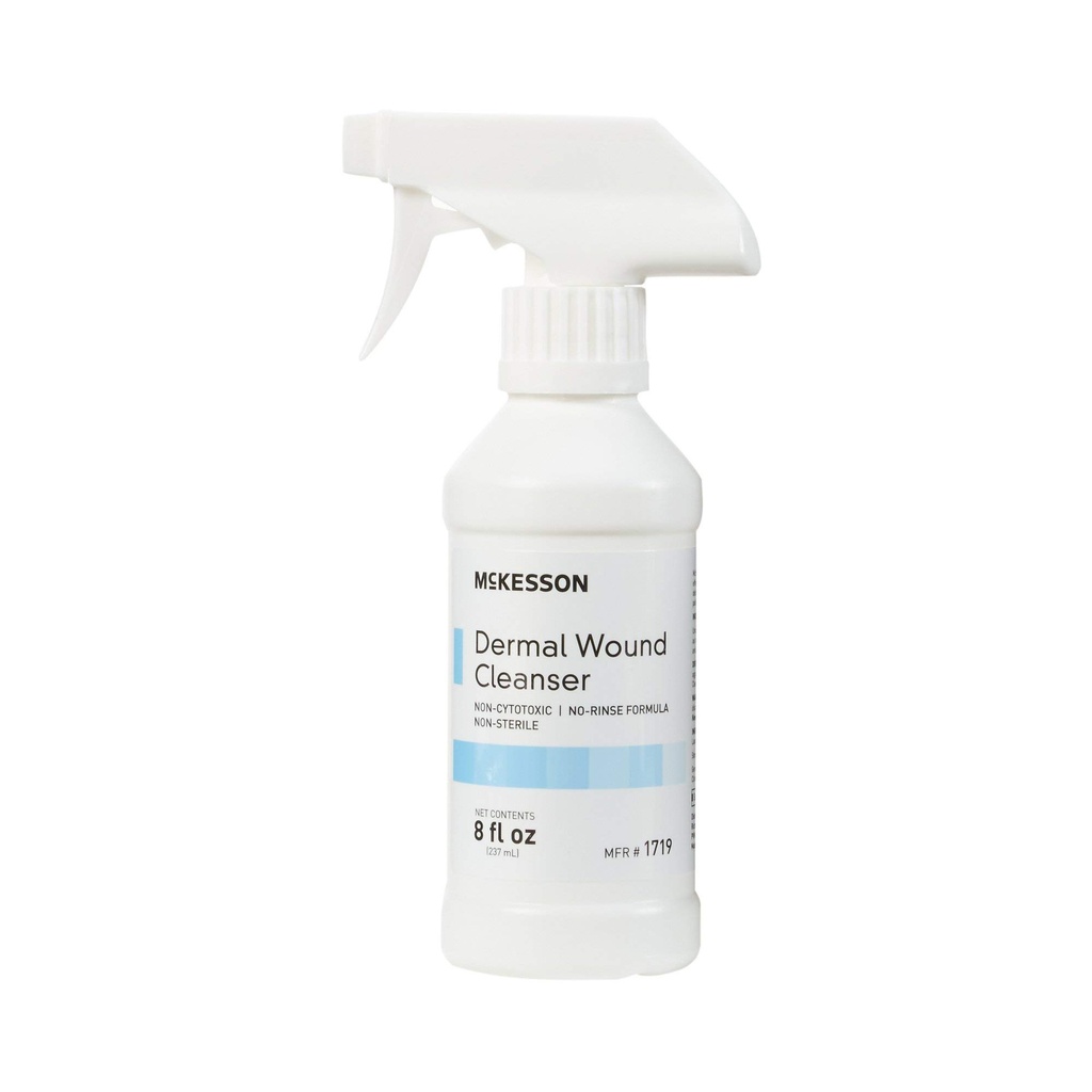McKesson Dermal Wound Care Cleanser Spray, 8 oz [1 Count] First Aid Wash Solution for Minor Injuries, Cuts, Burns, Scrapes, Sores