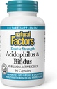 Φυσικοί Παράγοντες - Acidophilus & Bifidus, προάγει την υγεία της ευεξίας και της πειθαρχίας, 90 κάψουλες