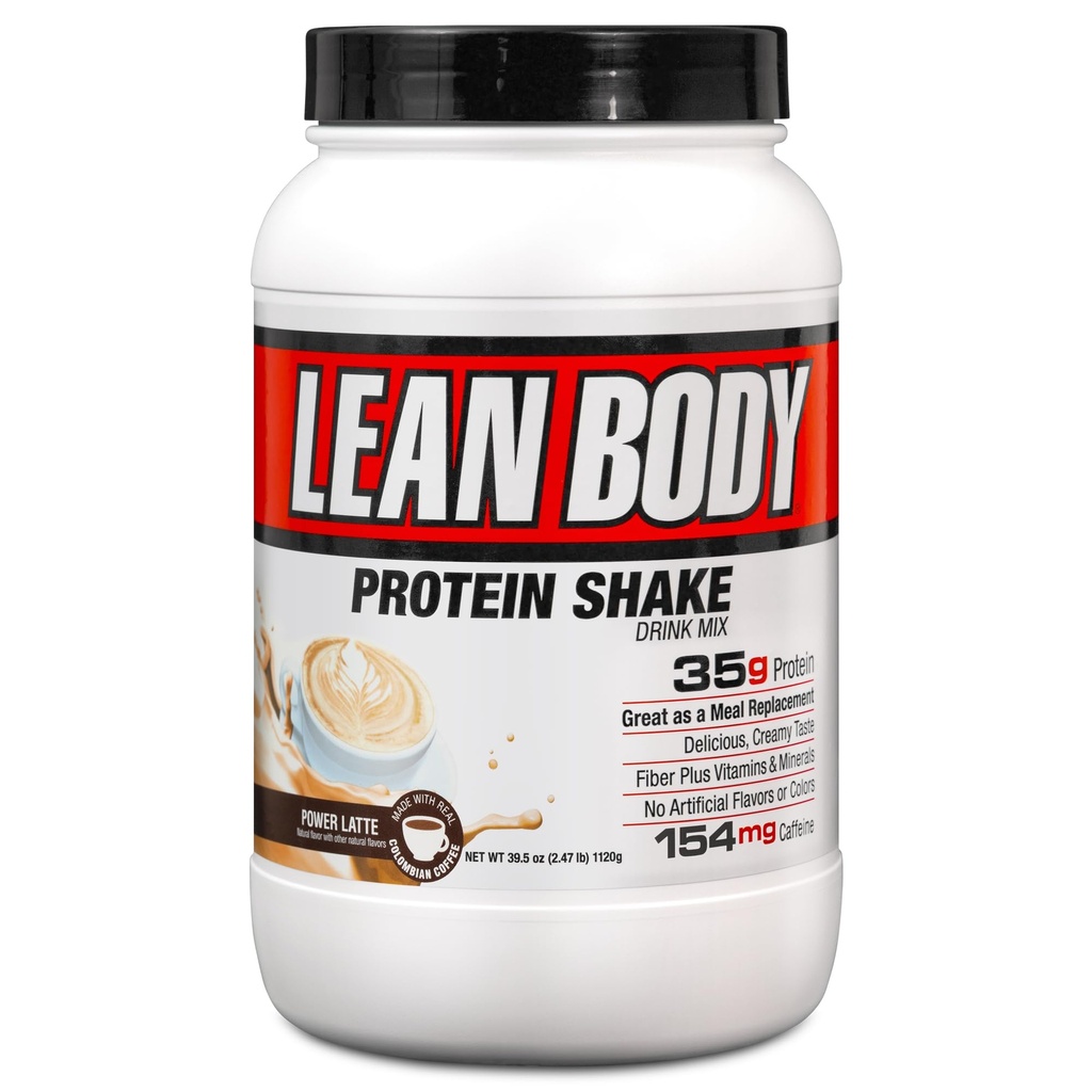 Labrada Lean Body MRP με Premium Columbia Coffee (154mg καφεΐνης), Power Latte, 2,47LB Συσκευασία του σωλήνα μπορεί να Vary