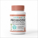 Προβιοτικό με Probiotic Fibre Blend Veggie Κάψουλες - 60 Billion CFU -10 Probiotic Strains/Easier Digestion,Fuller Nutrition/Organic/Natural for Women & Men (60.0 Servings)