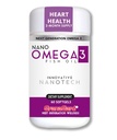 Nano Omega 3 συμπλήρωμα για γυναίκες και άνδρες – Softgels ιχθυέλαιο με νανοτεχνολογία – κάψουλες υψηλής ισχύος EPA DHA – Χωρίς επίγευση – Εύκολο στην κατάποση – 60 μπουκάλι κόμη