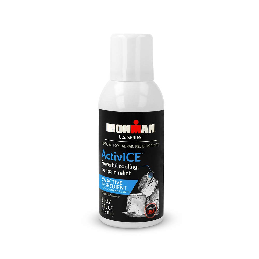 Curad IRONMAN ActivICE Ψύξη Spray, Επίκαιρη ανακούφιση του πόνου για την Αρθρίτιδα, αρθρώσεις, μύες, πίσω & πόνος σώματος, 4 oz (1 καταμέτρηση)