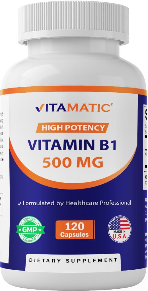 Βιταμίνη Β1 (Θιαμίνη) 500mg, 120 κάψουλες