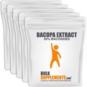 BulkSupplements.com Bakopa Extract Powder - Bacopa Monnieri Supplement, Bacopa Powder - Bacopa Συμπληρώματα, Vegan & Gluten Free, 500mg ανά Σερβίρισμα, 5kg (11 λίβρες) (πακέτο των 5)