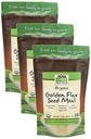 NOW Τρόφιμα, οργανικά Golden Flax Seed Meal, Πηγή Απαραίτητων Λιπαρά Οξέα και Ίνες, Ψυχρής παραγωγής, Certified Non-GMO, 12-Ounce (Packing May Vary) (Pack of 3)
