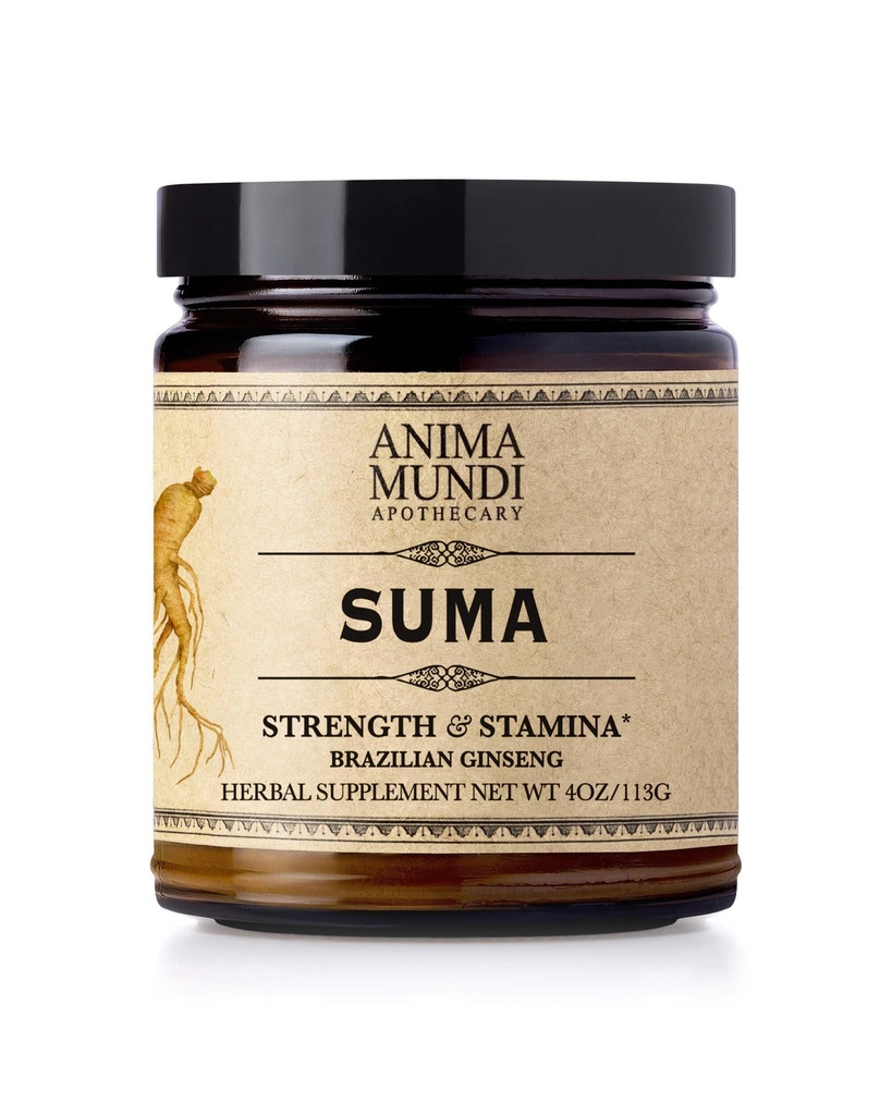 Anima Mundi Αποθετήριο Suma Βραζιλίας Ginseng Root Powder - Superfood Energy Support - Energizing Herbal Supplement Powder - Add to Smoothies, Tea, Coffee & More (4oz / 113g)