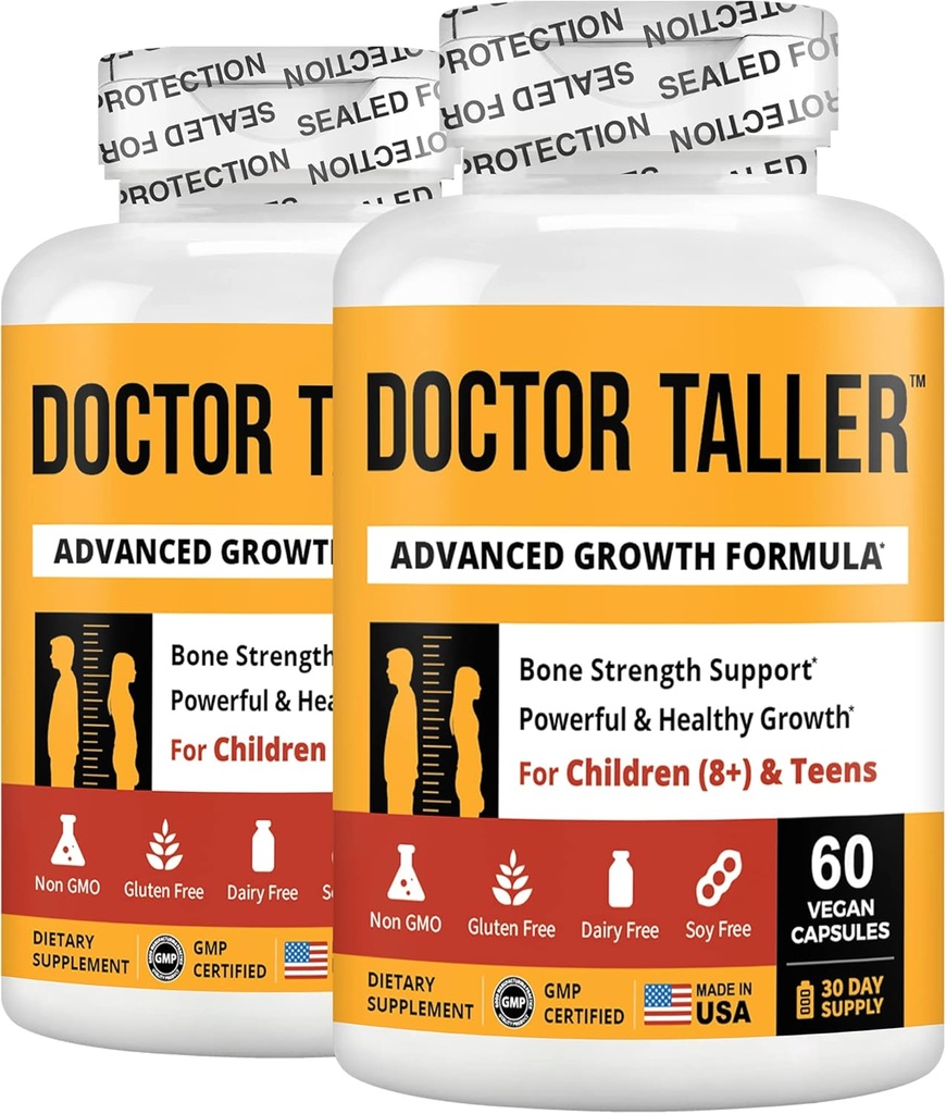 NuBest Doctor Taller - Bone Strength Supports, Enhance Immune System - Keto with Calcium, Vitamin D3, Vitamin K2, Amino Acids & Herbs for Children (8+) | Pack 2