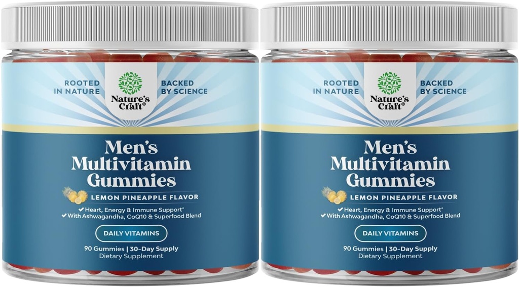 Ανδρικές Πολυβιταμίνες με Superfood Complex - Καθημερινή Πολυβιταμίνη για άνδρες με CoQ10 και Ashwagandha για την ενέργεια και την ανοσία - Χορτοφαγική Ενηλίκων Πολυβιταμίνες για άνδρες (2 Μήνες Προμήθεια)