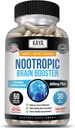 Kaya Naturals - Nootropic Brain Booster - για Μνήμη & Εστίαση - Συμπλήρωμα υποστήριξης εγκεφάλου - Εστίαση & Συγκέντρωση & Ακρίβεια μάθησης - Γνωστική λειτουργία - 60 κόμης