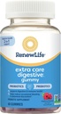 Renew Life Extra Care Digestive Prebiotic and Probiotic Gummies, Daily Supplement for Digestive and Immune Health, B. Coagulans and B. Subtilis, Dairy, Soy and Gluten-free, 2 Billion CFU, 48 Count